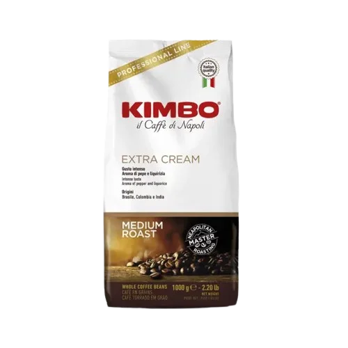 KIMBO - EXTRA CREAM KIMBO - EXTRA CREAM -Whole Coffee Beans - 1kg - Image 1