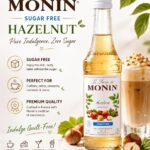Monin Sugar Free Hazelnut Syrup-250ml مونن سيرب بندق خالى من السكر